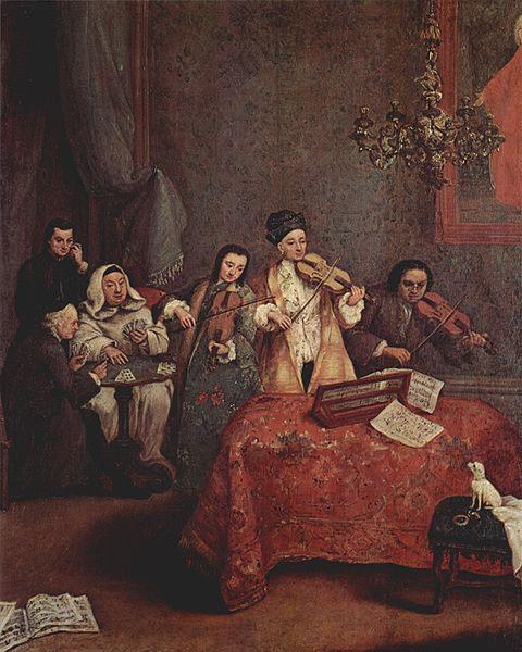 Pietro Longhi Kleines Konzert oil painting picture